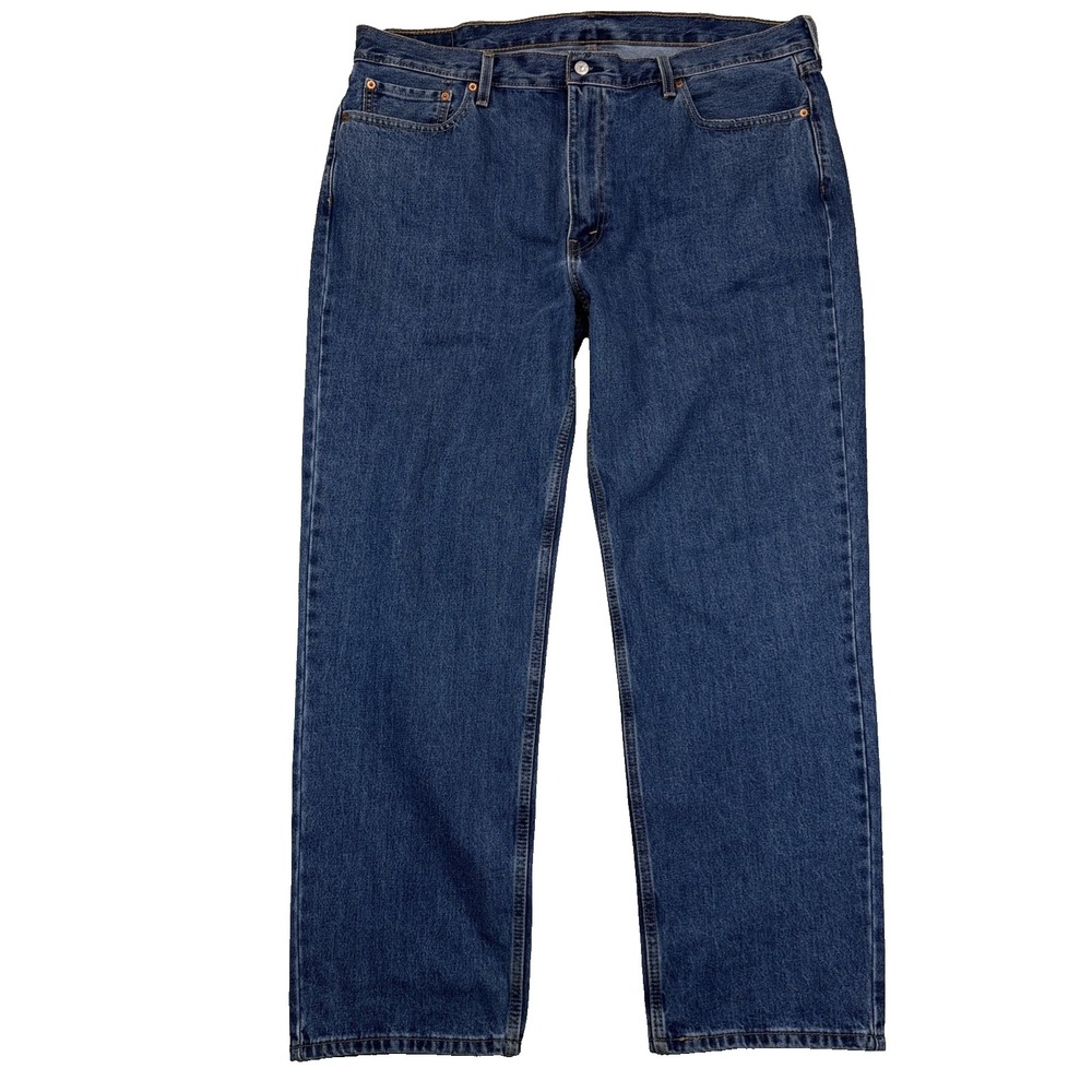 Levi's 550 Relaxed Straight Jeans Men 42x32 Classic Blue Casual Denim